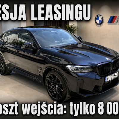BMW X4 M Competition 3,0 R6 Bi-turbo 510KM, 2022 - suma opłat z odstępnym 200 885 zł netto